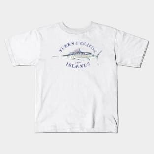 Turks & Caicos Islands Marlin Kids T-Shirt